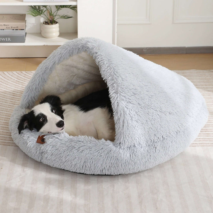 FREDOPETS Semi-Enclosed Shell Pet Bed