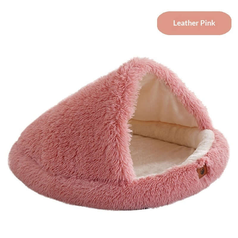 FREDOPETS Semi-Enclosed Shell Pet Bed