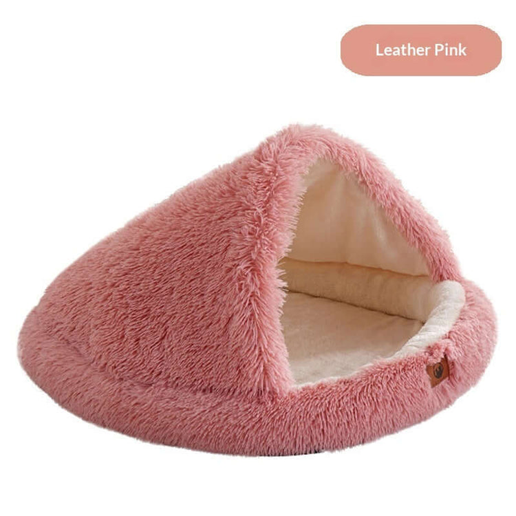 FREDOPETS Semi-Enclosed Shell Pet Bed