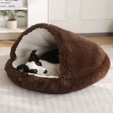 FREDOPETS Semi-Enclosed Shell Pet Bed