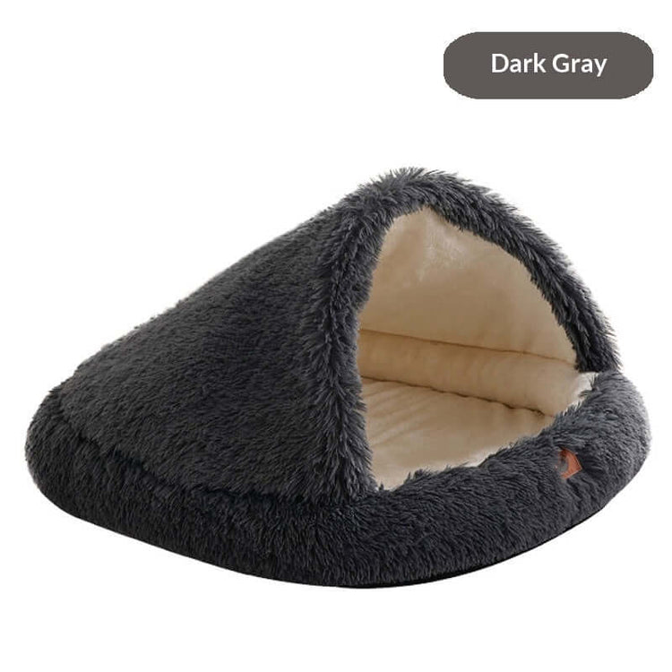 FREDOPETS Semi-Enclosed Shell Pet Bed