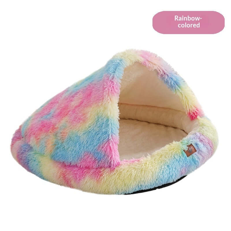 FREDOPETS Semi-Enclosed Shell Pet Bed