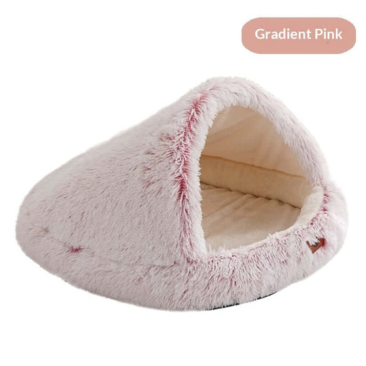 FREDOPETS Semi-Enclosed Shell Pet Bed