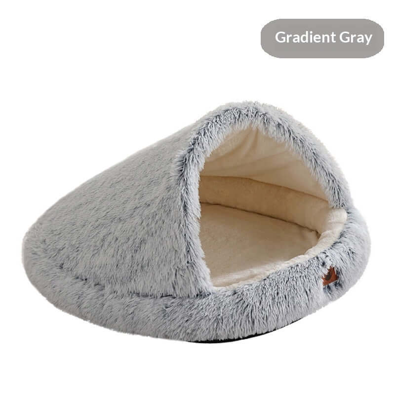 FREDOPETS Semi-Enclosed Shell Pet Bed