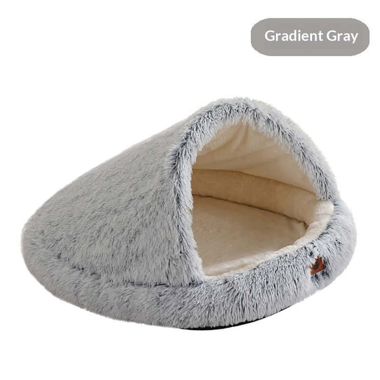 FREDOPETS Semi-Enclosed Shell Pet Bed