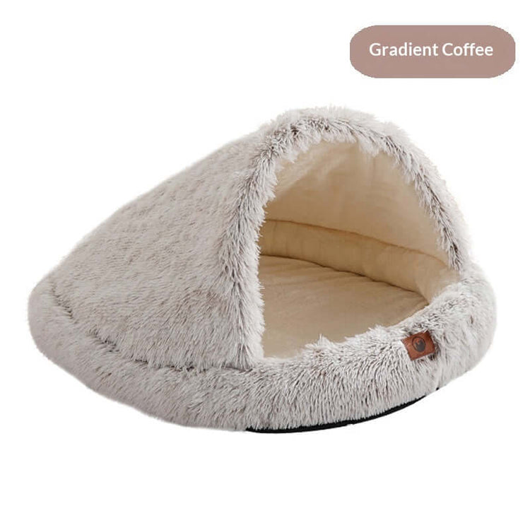 FREDOPETS Semi-Enclosed Shell Pet Bed