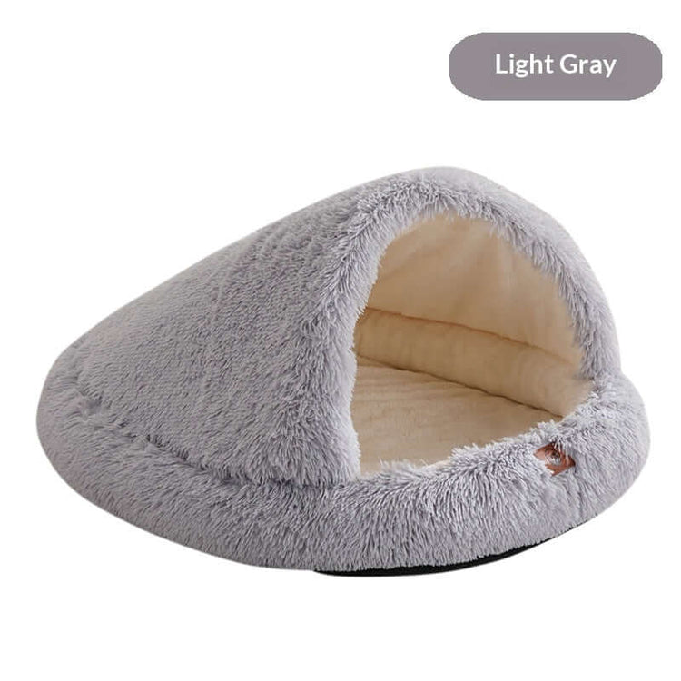 FREDOPETS Semi-Enclosed Shell Pet Bed