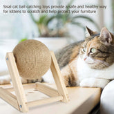 FREDOPETS Sisal Cat Scratching Ball Toy
