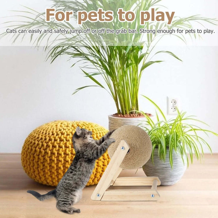 FREDOPETS Sisal Cat Scratching Ball Toy