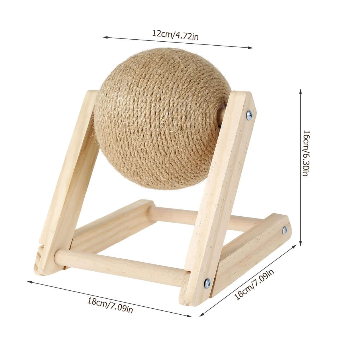 FREDOPETS Sisal Cat Scratching Ball Toy