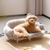 FREDOPETS Wooden Pet Bed for Dogs and Cats