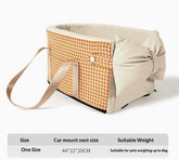 FREDOPETS Car Kennel Pet Travel Car Seat