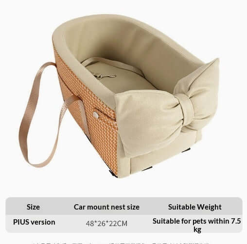 FREDOPETS Car Kennel Pet Travel Car Seat