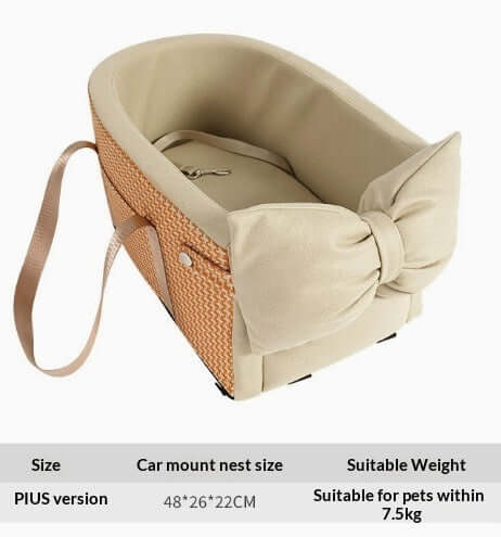 FREDOPETS Car Kennel Pet Travel Car Seat