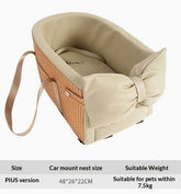 FREDOPETS Car Kennel Pet Travel Car Seat