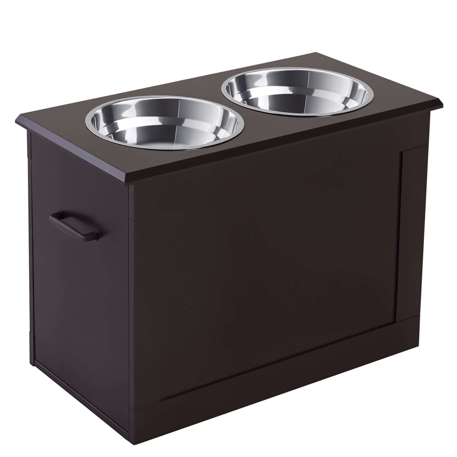 FREDOPETS Raised Pet Feeding Station Coffee